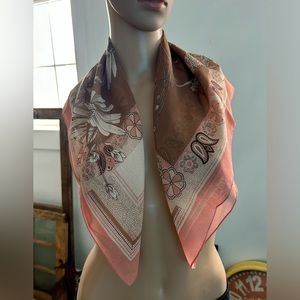 Beautiful prairie silk scarf/wrap w boho/western/prairie/country vibe